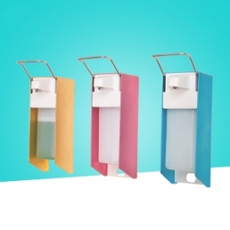 Desinfektionsmittelspender 500 /1000ml aus Aluminium in Signalfarben Gold | Blau | Magenta